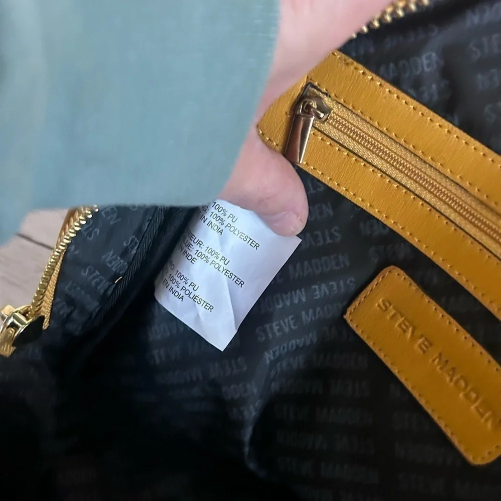 Steve Madden Mustard Yellow Mini Backpack
